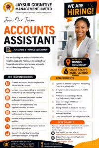 Accounts Assistant Vacancy