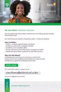 Financial Advisors – Job Opportunity