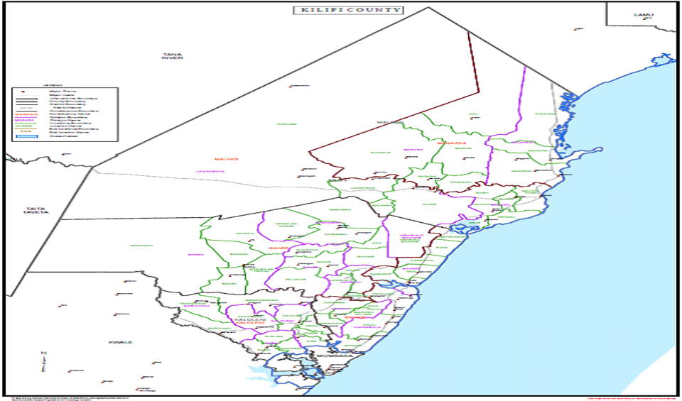 Kilifi county sub counties