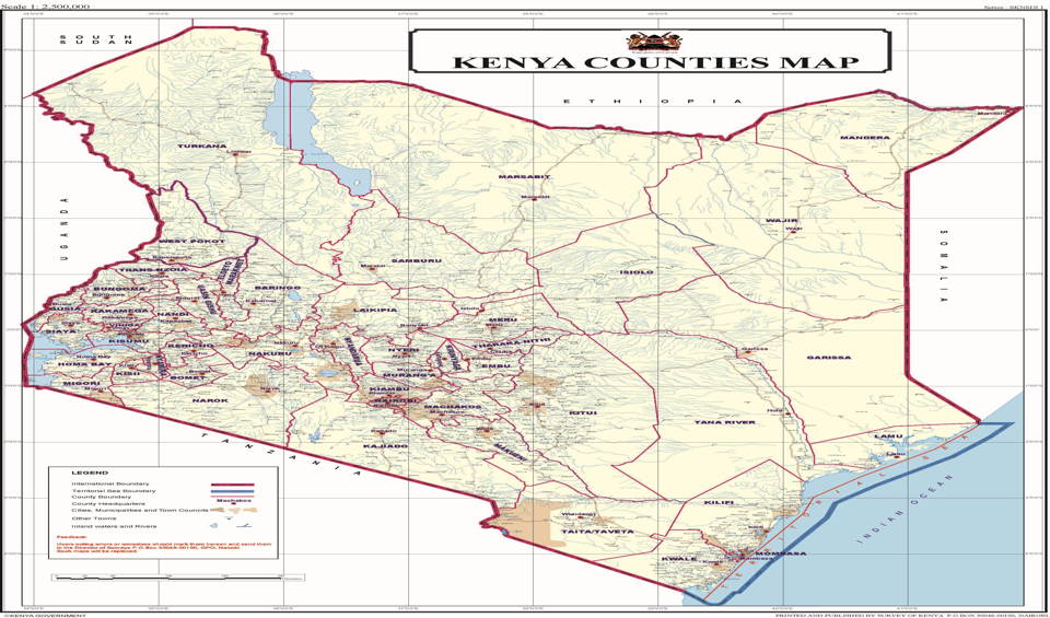 Sub counties in Kenya