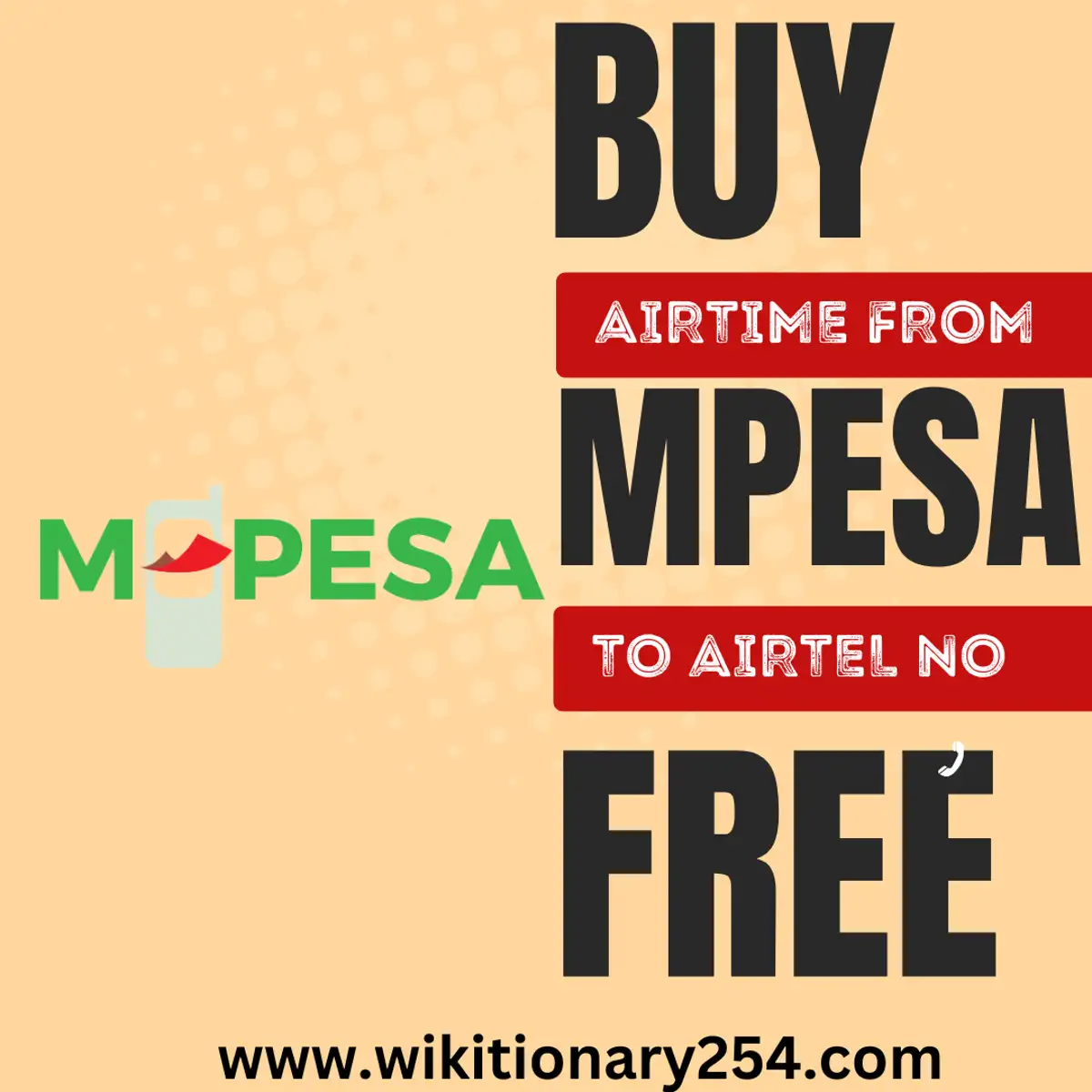 How to buy airtel airtime from mpesa without charges