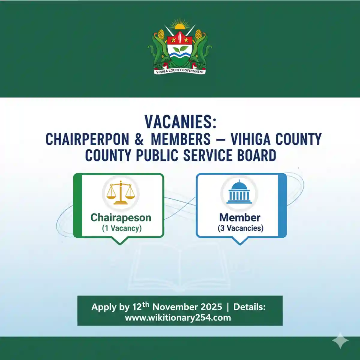 latest County Government Of Vihiga Jobs