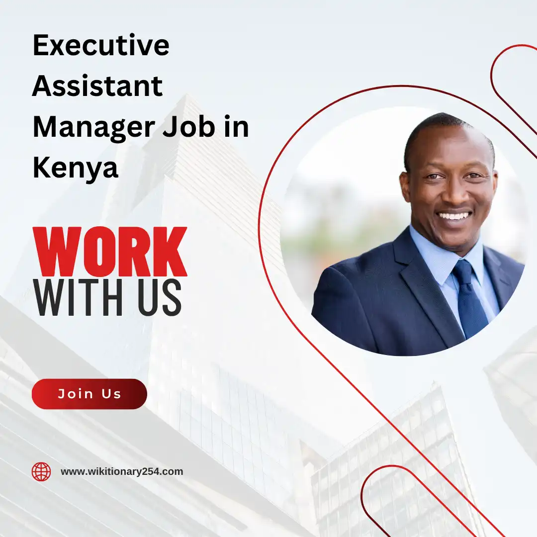 Executive Assistant Manager Job in Kenya
