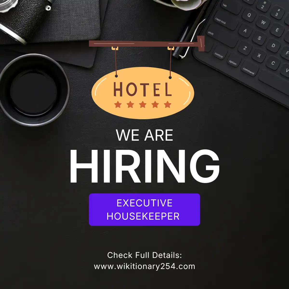 Executive Housekeeping Job in Kenya