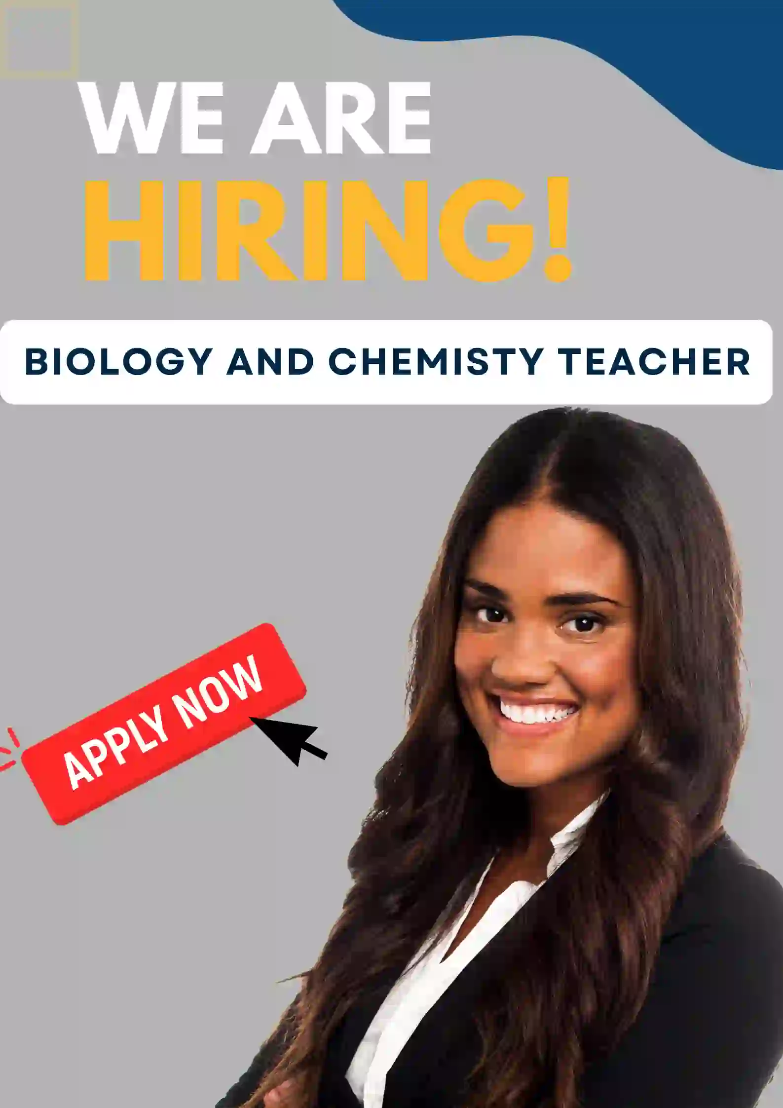 Biology and Chemistry Teacher Vacancy